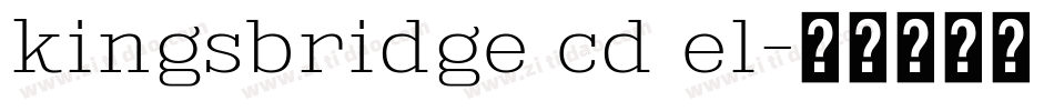 kingsbridge cd el字体转换